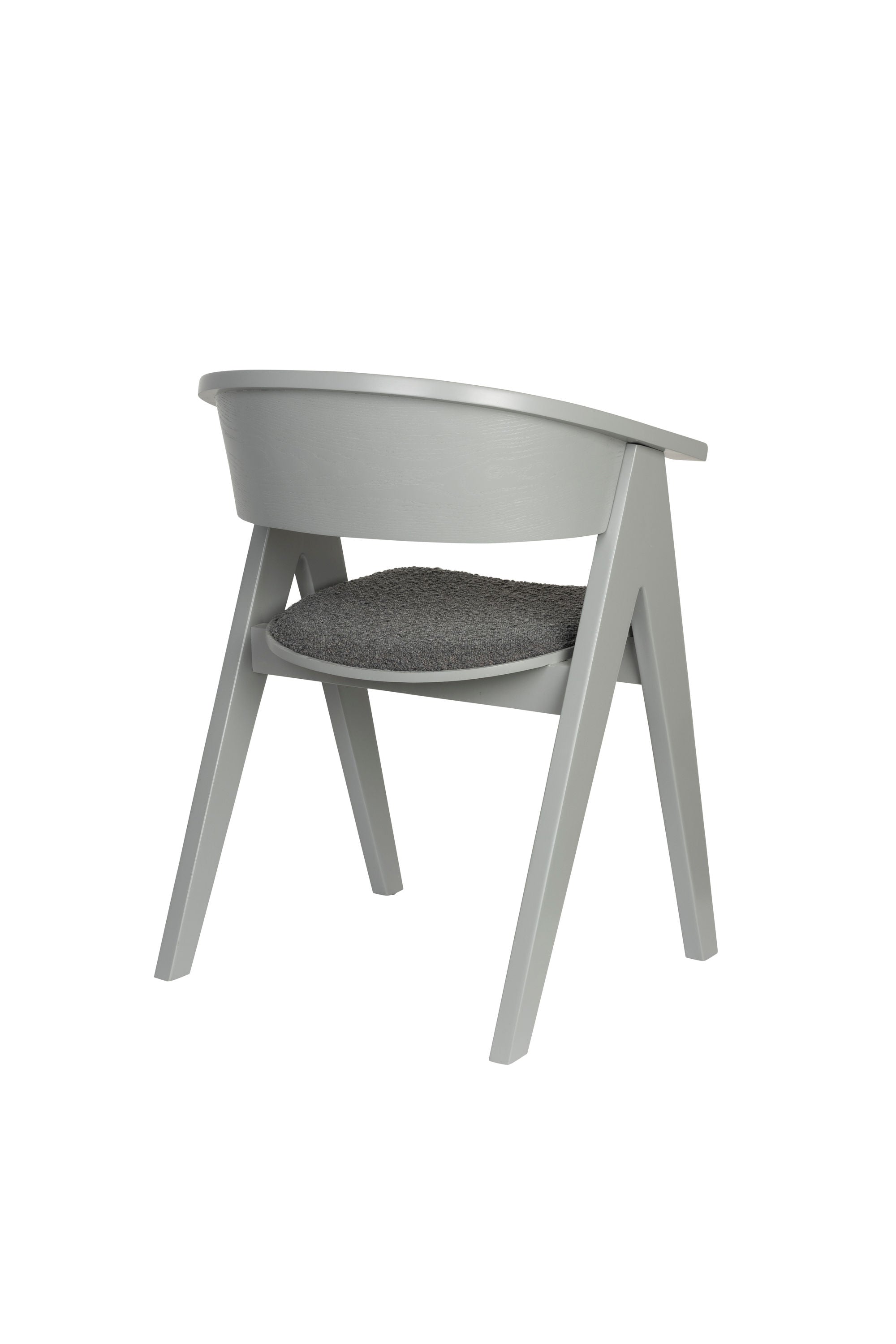 Zuiver Ndsm Grey Ash Wood Curved Dining Chair